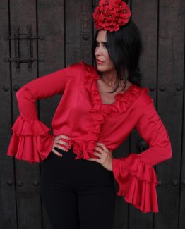 camisa de flamenca roja